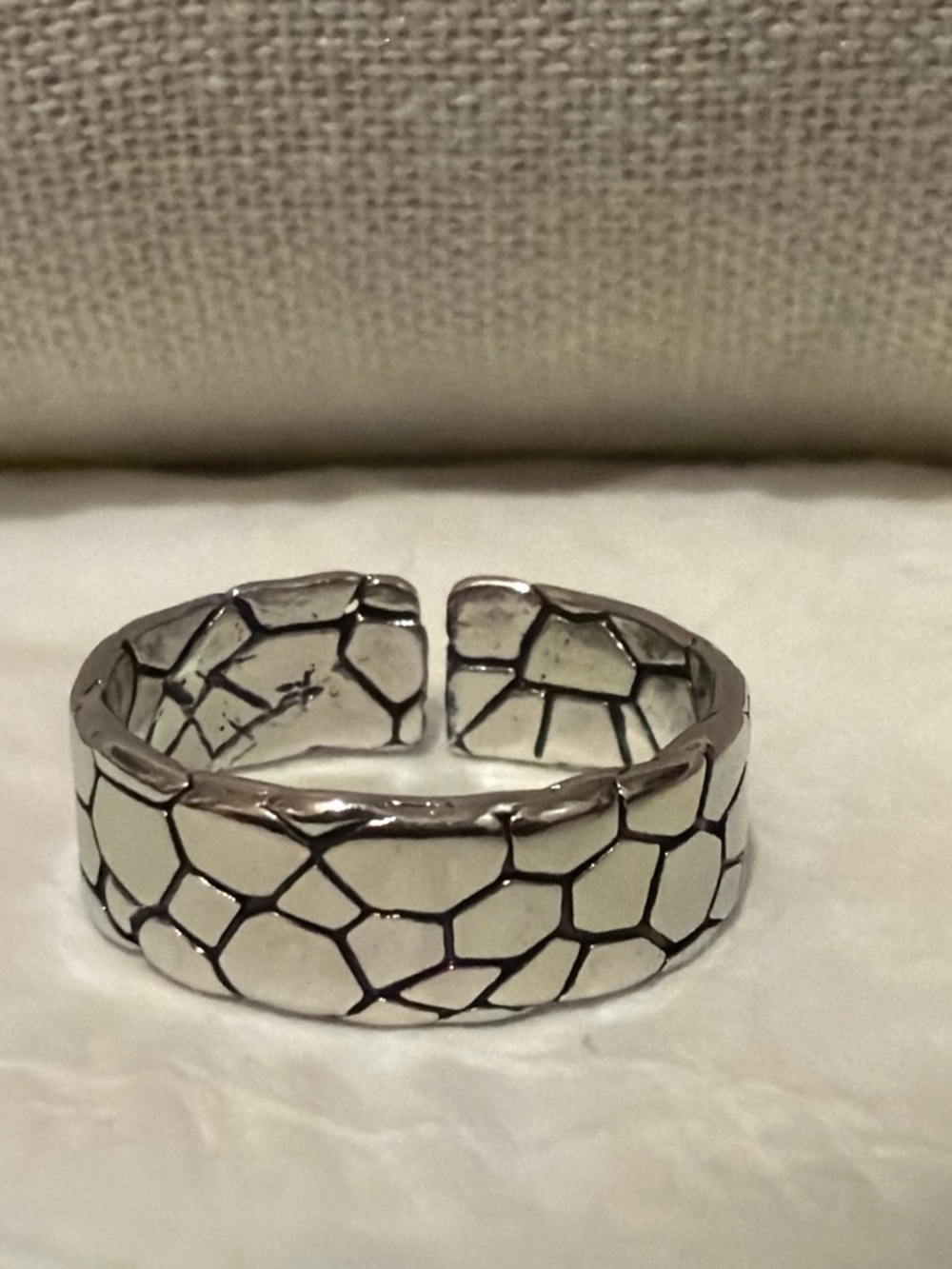Silver-Tone Men's Open Cuff Bracelet - Metallic Silver